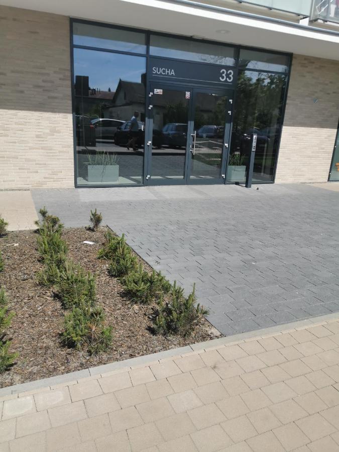 Apartament Przy Bursztynowym Stadionie 格但斯克 外观 照片